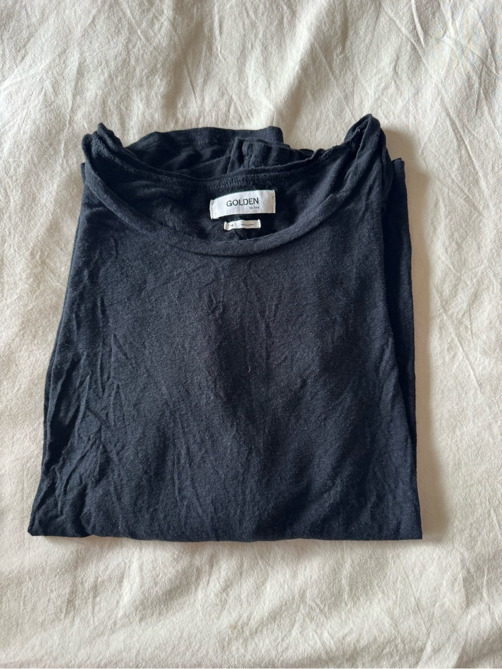 Aritzia- brand Golden Black Long Sleeve Shirt